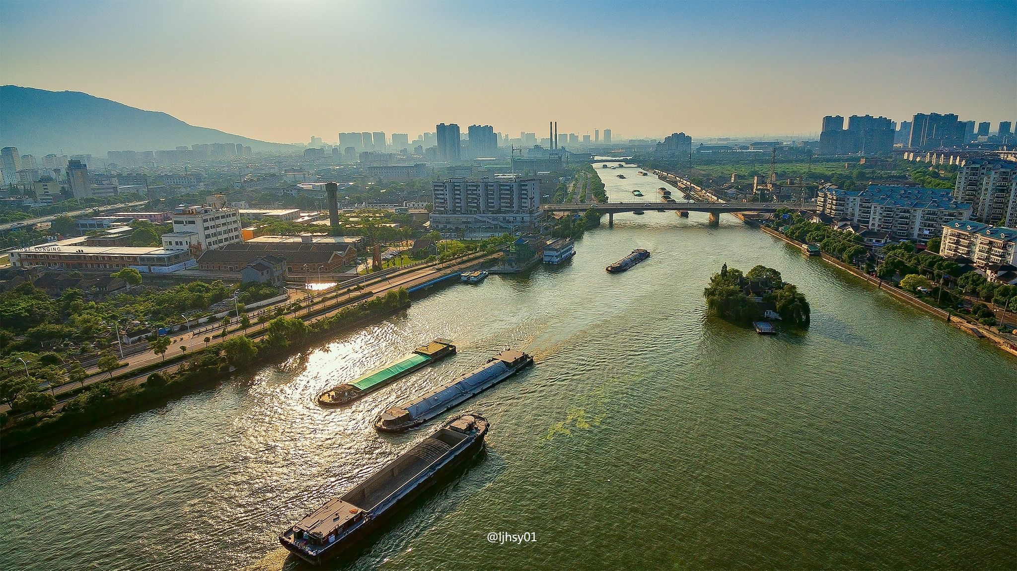 江阴运河公园样板段图片