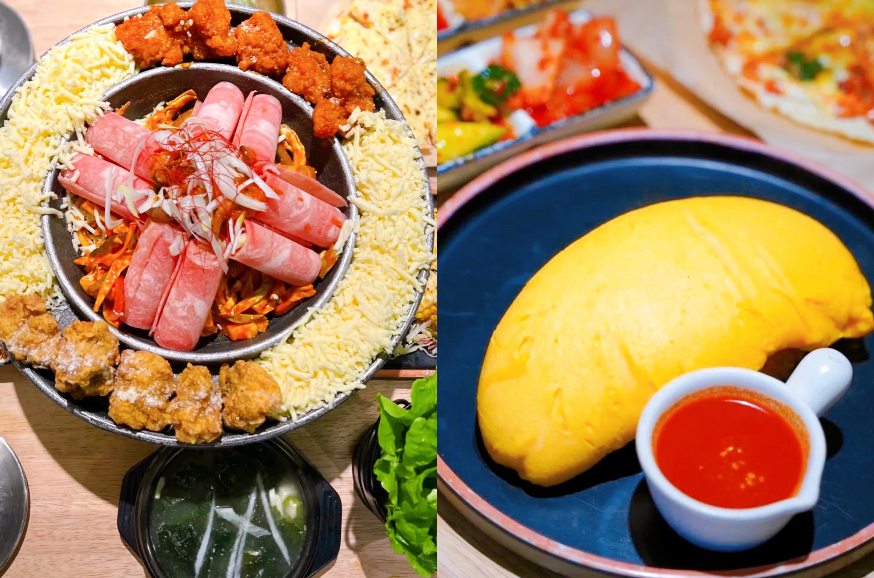 来吃甜甜辣辣的大餐啦!人气流心蛋包饭