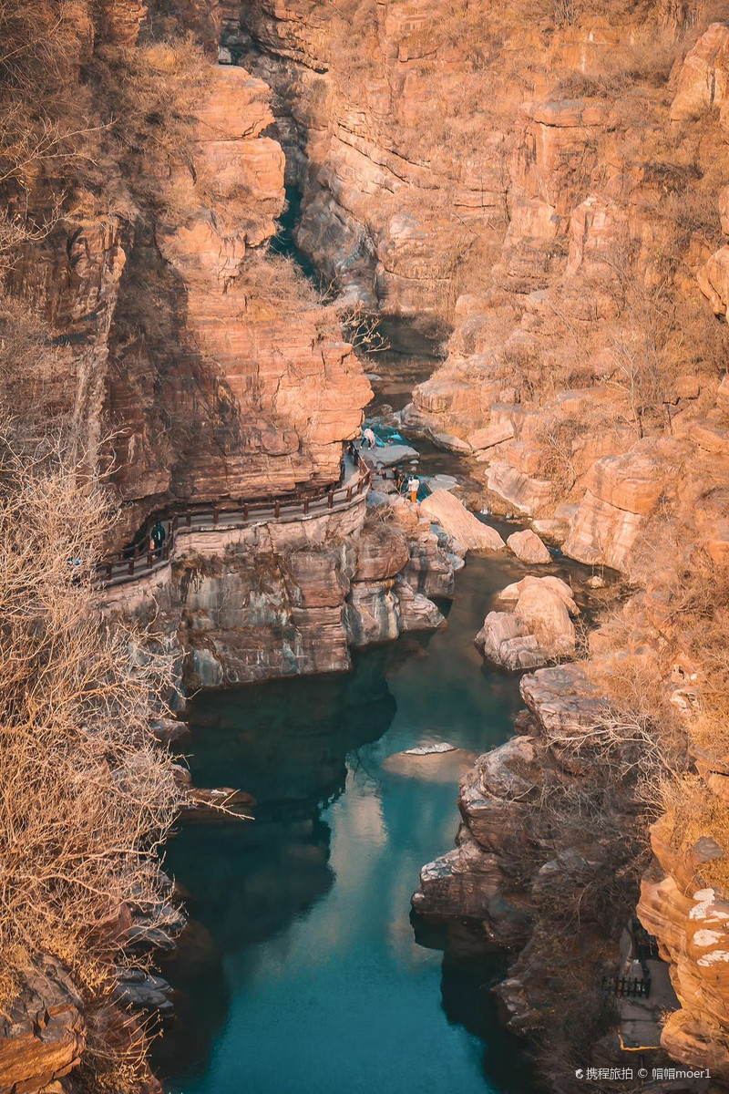 帽帽moer1冬日的红石峡风景依然美的惊心动-红石峡自由行旅拍-旅游
