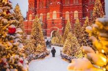 莫斯科的世纪大雪·雪中的红场灿烂又安静
