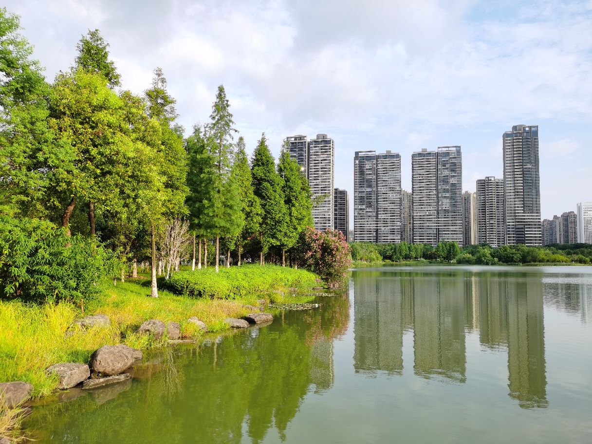 赣州城市中央公园是集休闲,景观,生态,湿地,蓄洪,排涝于一体的功