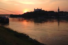 多瑙河上的日落