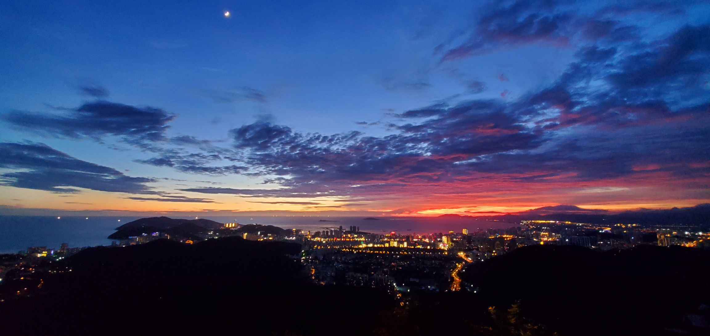 三亚凤凰岭夜景图片图片