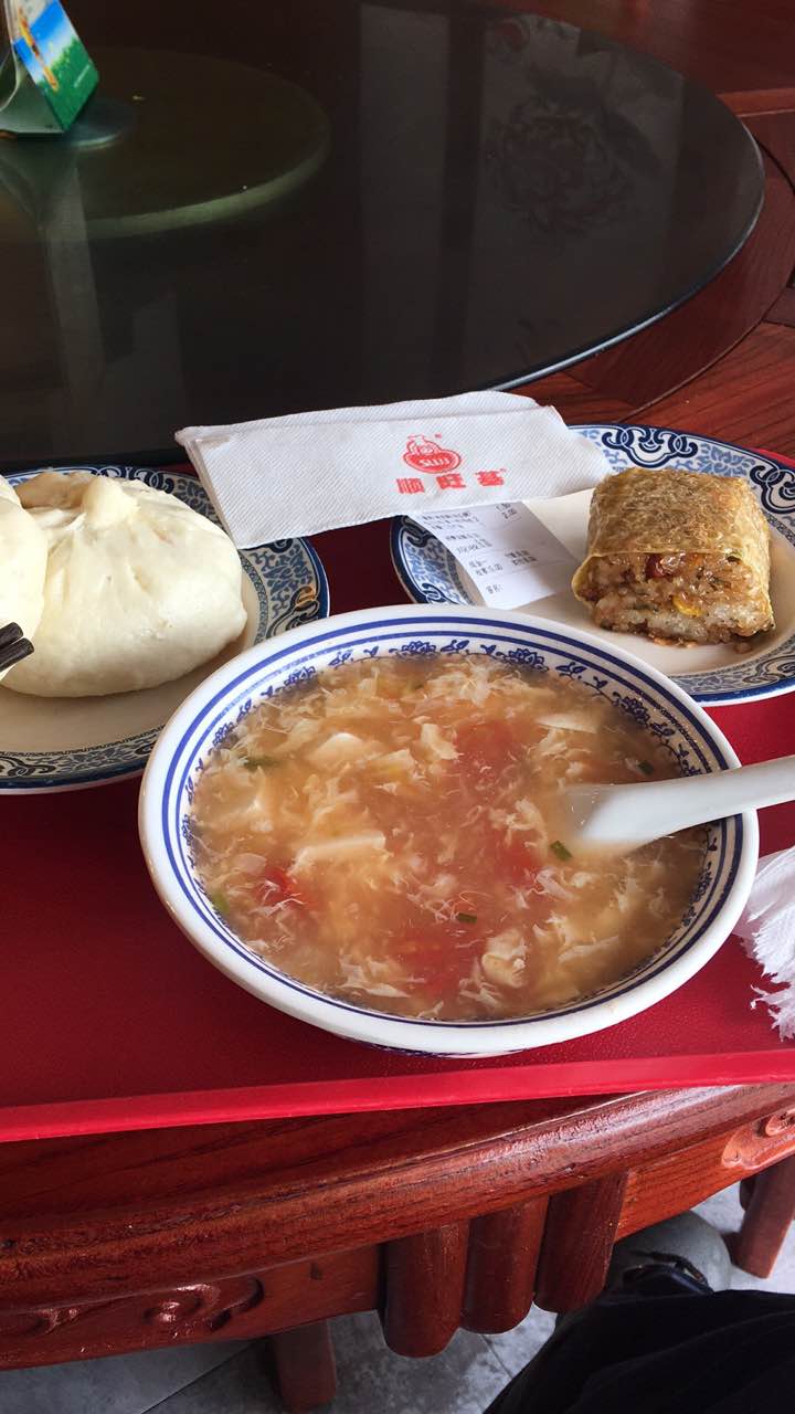 【携程美食林】杭州顺旺基(七格店)餐馆,早餐种类很多!口感不错!