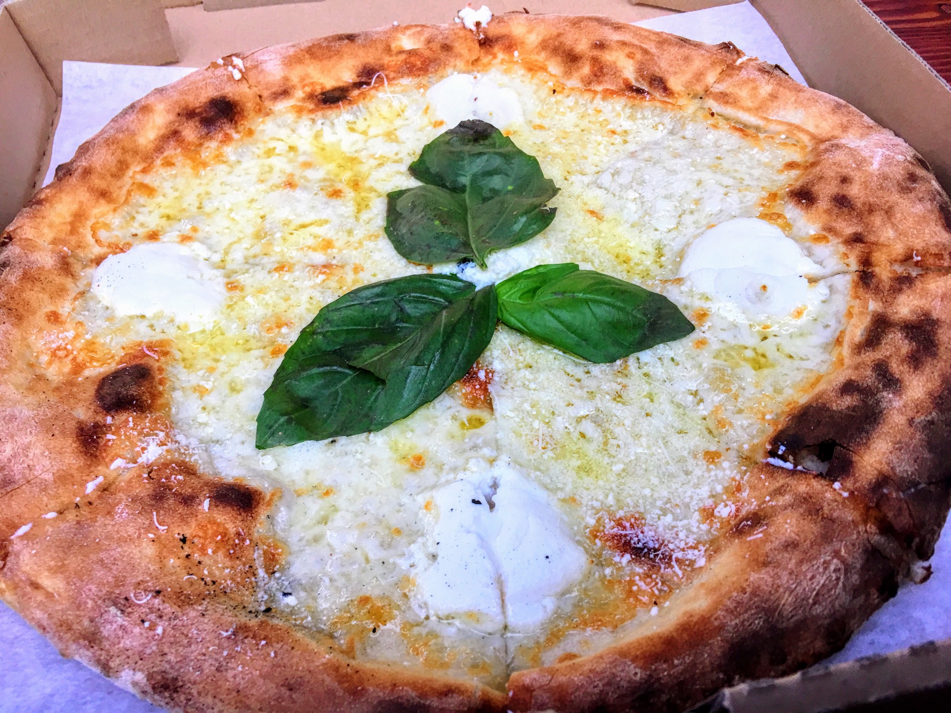 its a thin crust pizza and it takes 15 minutes.