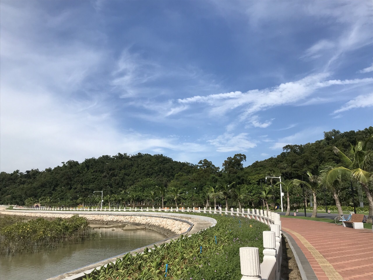 
野狸島即名亭公園,目前海燕橋在維修,所以要走左側幾百米的另一