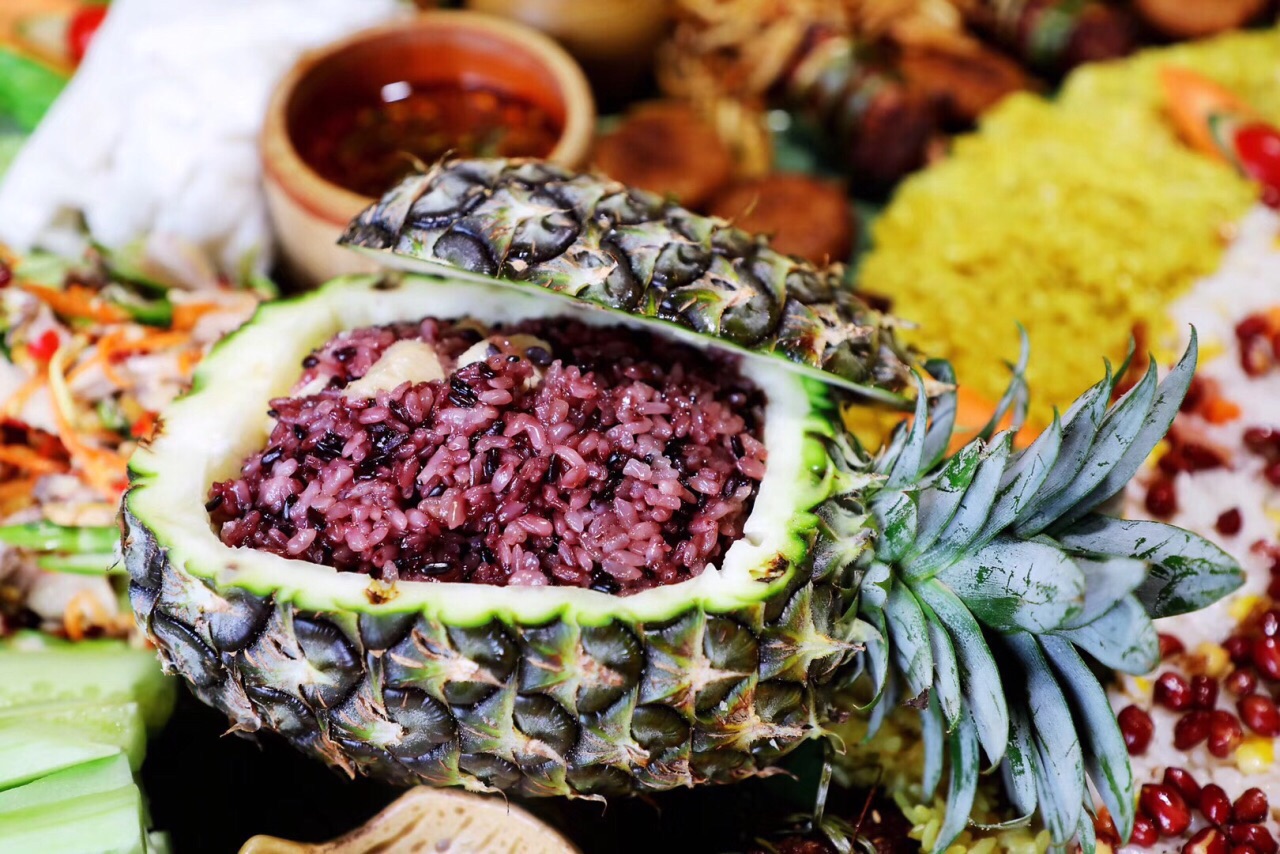 【携程美食林】普洱傣景园景颇族绿叶手抓饭餐馆,毛线每次普洱行总会