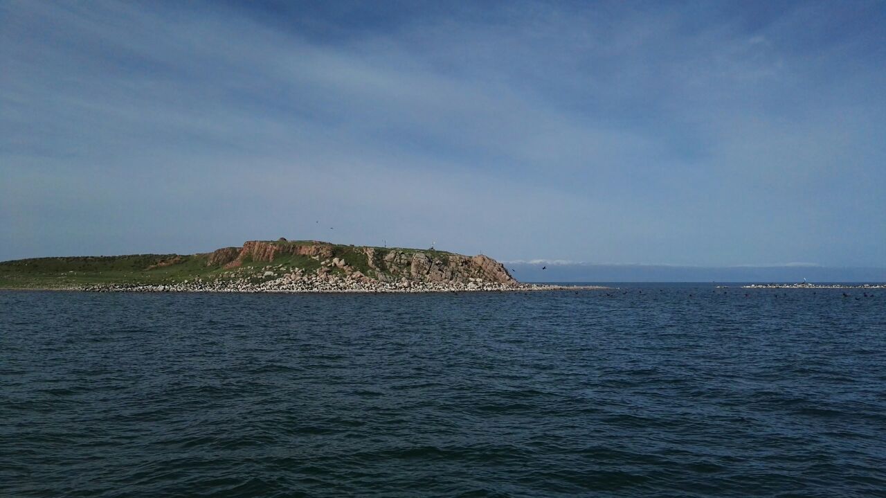 青海湖海心山的形成图片