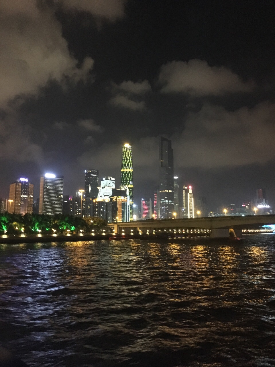 珠江夜遊旅遊景點攻略圖