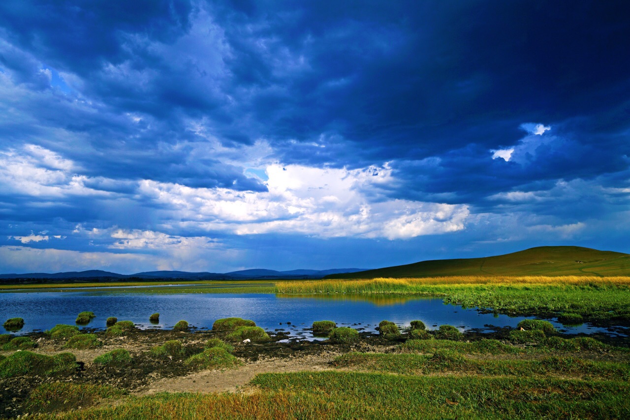 野鸭湖的景色图片