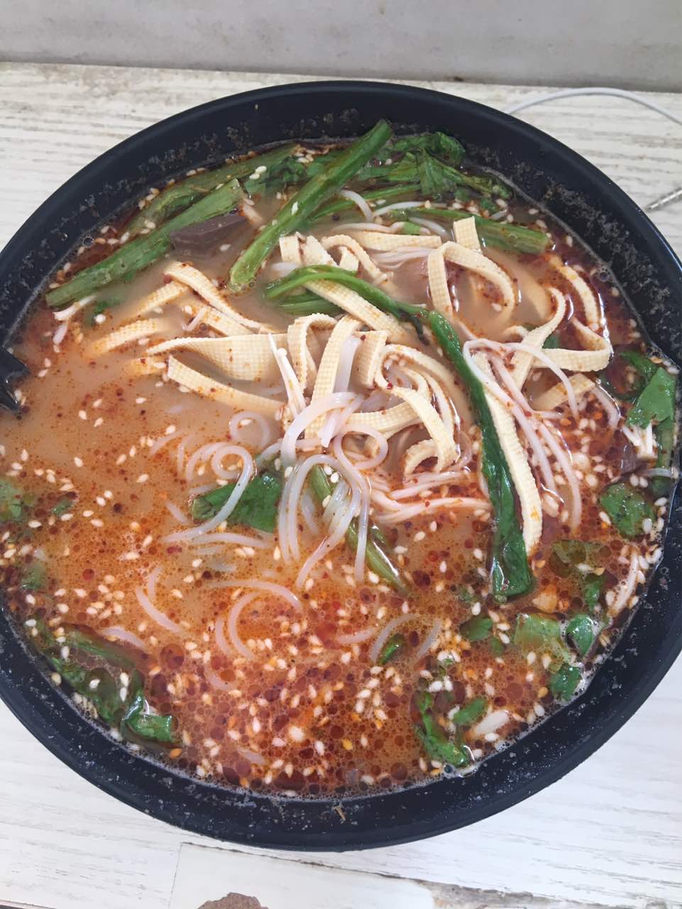 2021老北京爆肚美食餐厅,米线和土豆粉真的是很好吃 汤.