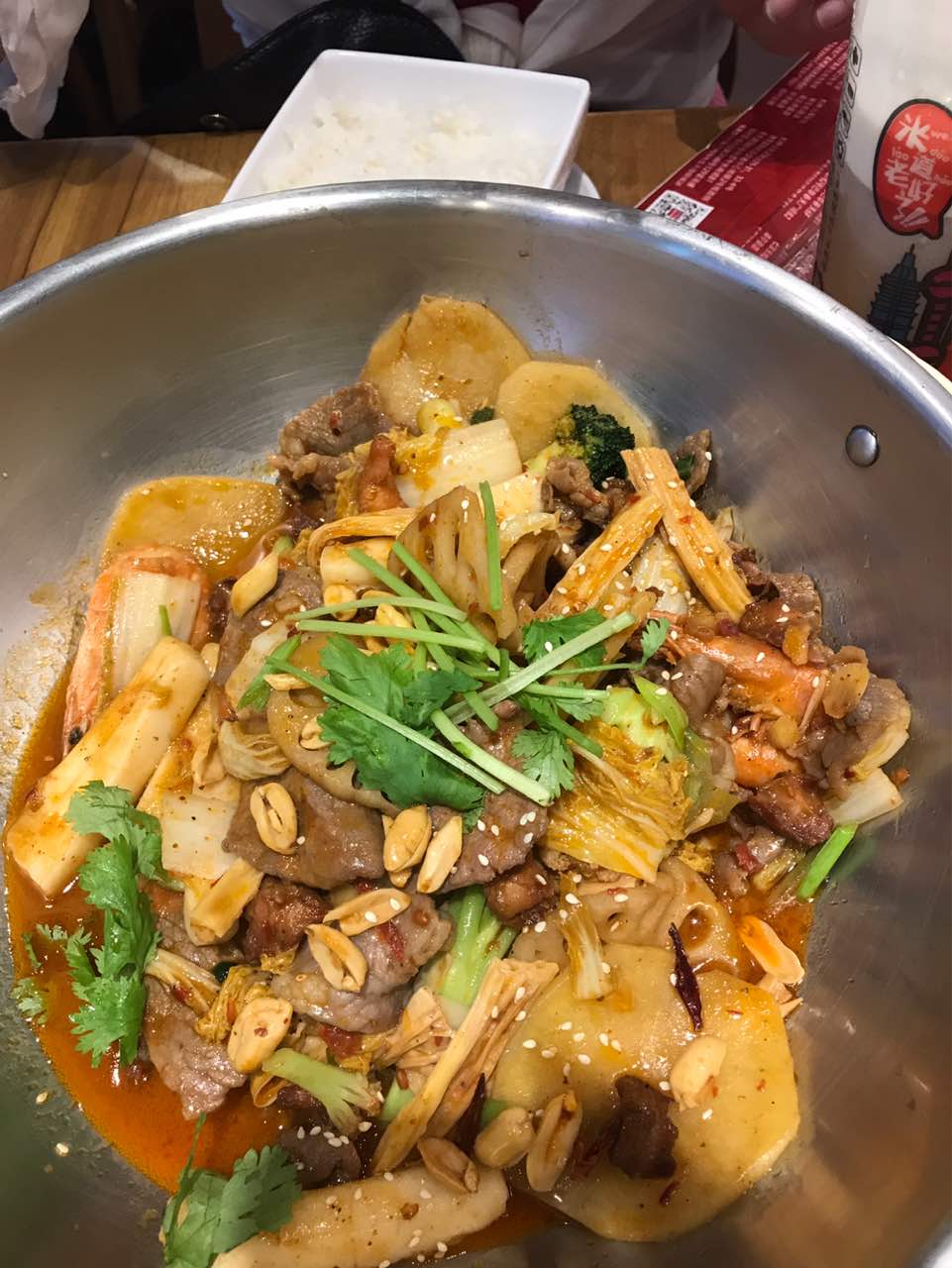 2021拿渡麻辣香锅(光启城店)美食餐厅,食材挺新鲜的,味道还不错,.