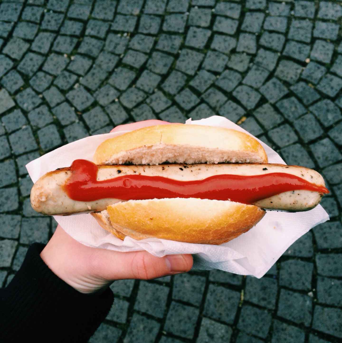 if is cold and you are hungry, bratwurst is the best choice!