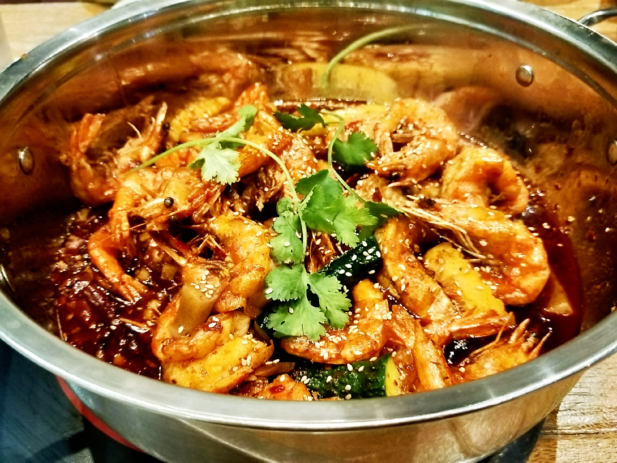 2023虾吃虾涮虾火锅(万达广场店)美食餐厅,.美食花园,整个四楼都是美.