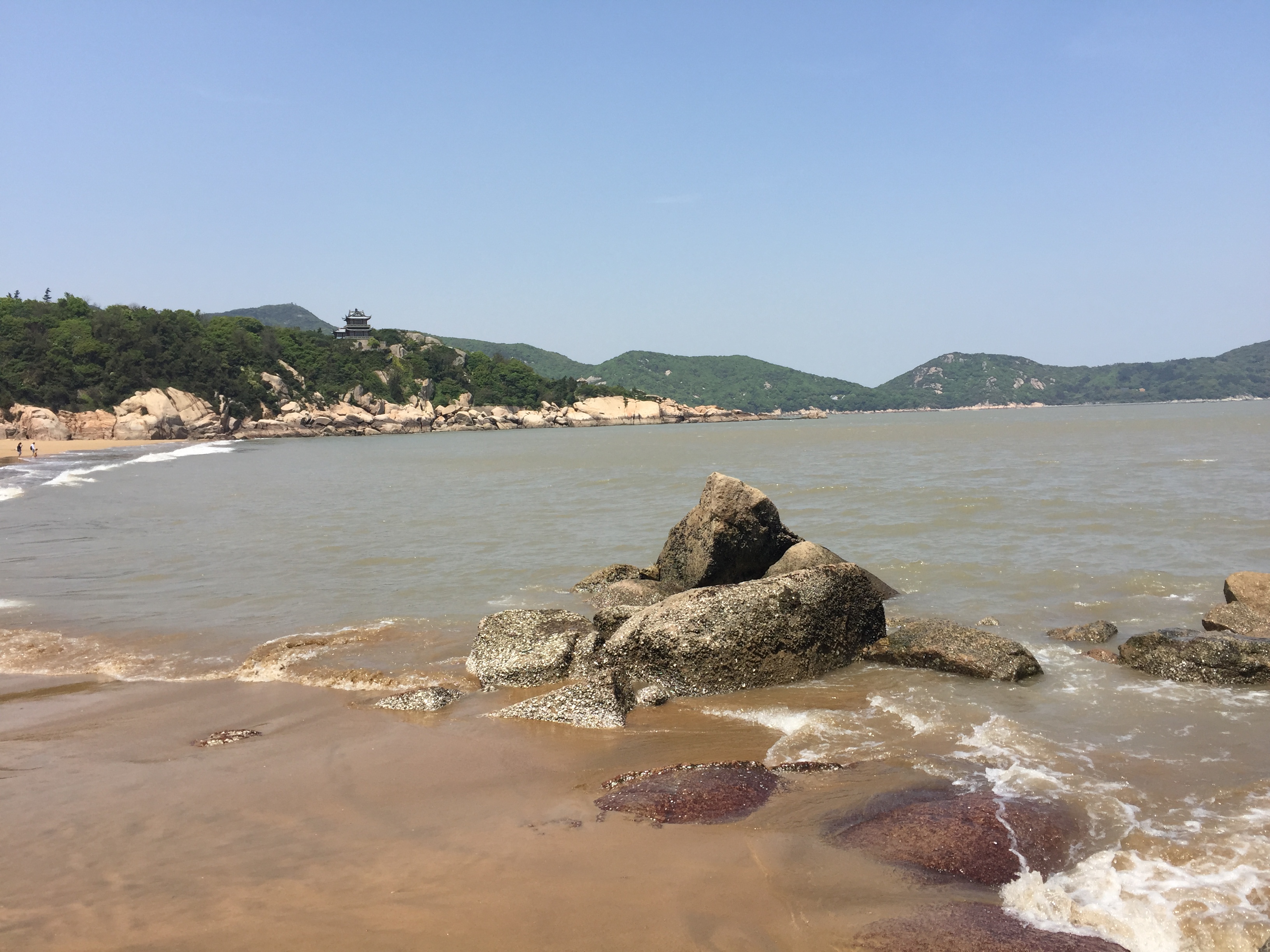 【携程攻略】普陀山百步沙景点,百步沙海滨浴场,是86版西游记拍摄地