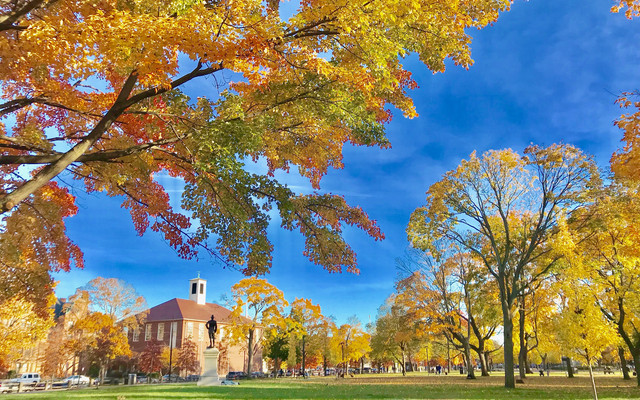 美国藤校校园风光欣赏 深秋的哈佛大学 秋色如画 波士顿及周边地区游记攻略 携程攻略