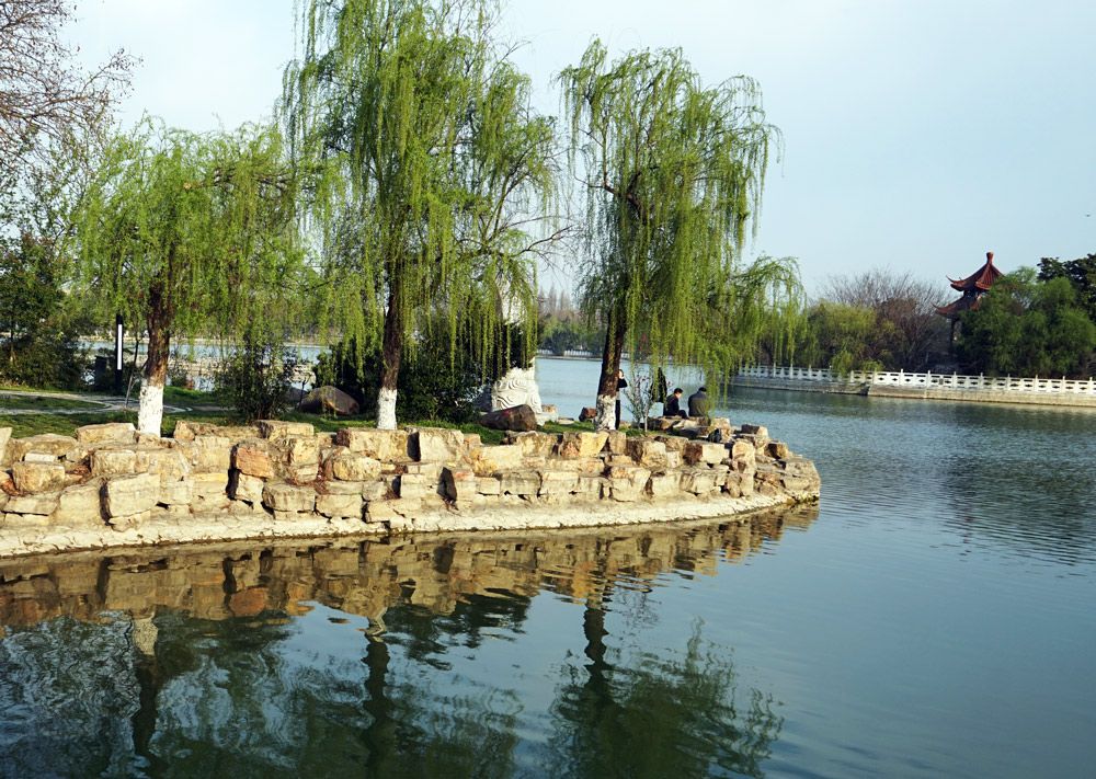 高阳龙湖公园图片