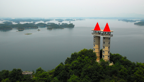 庐山西海观湖岛图片