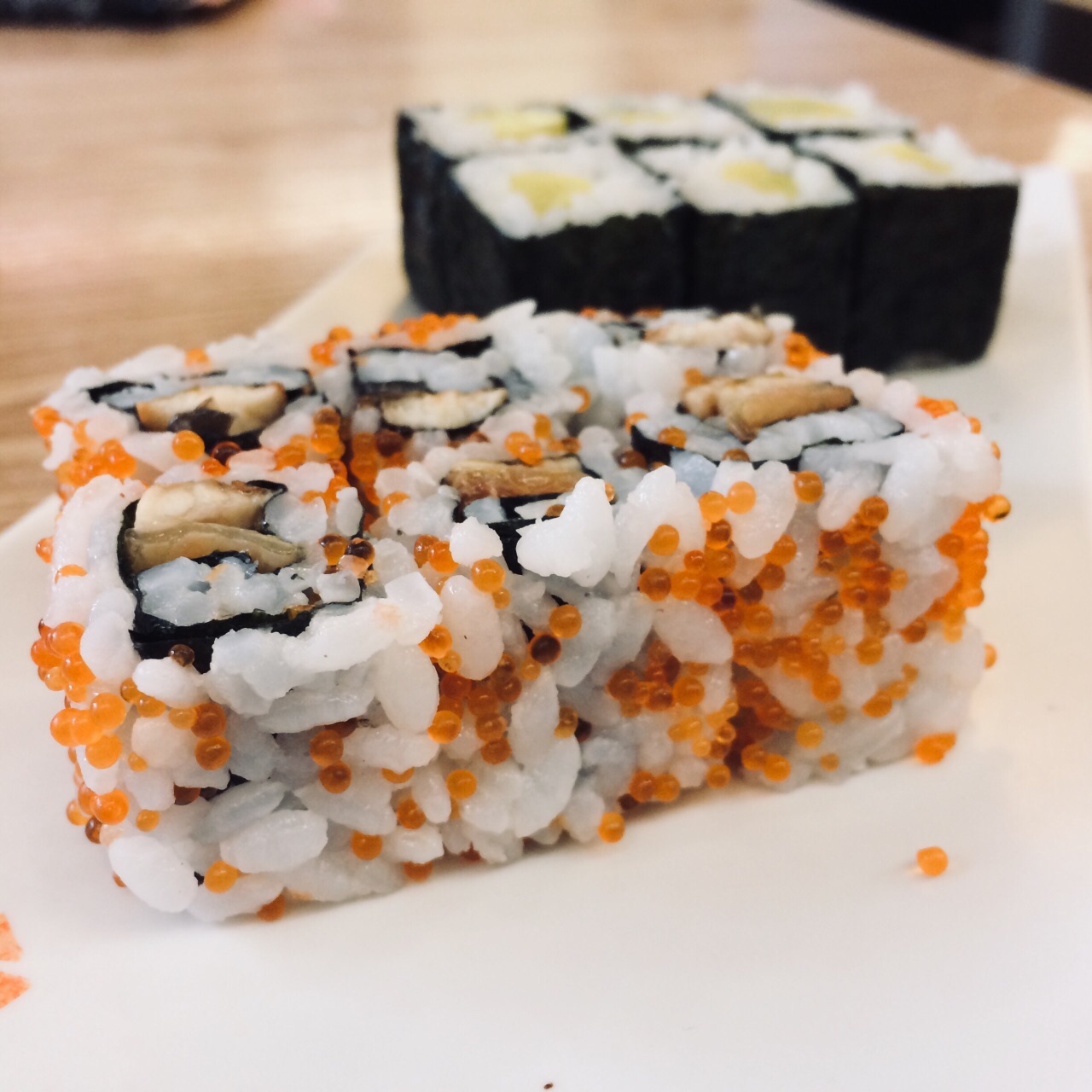 每次来几乎固定都是点这几样,新香小卷,鳗鱼反卷,螺肉和墨鱼仔军舰