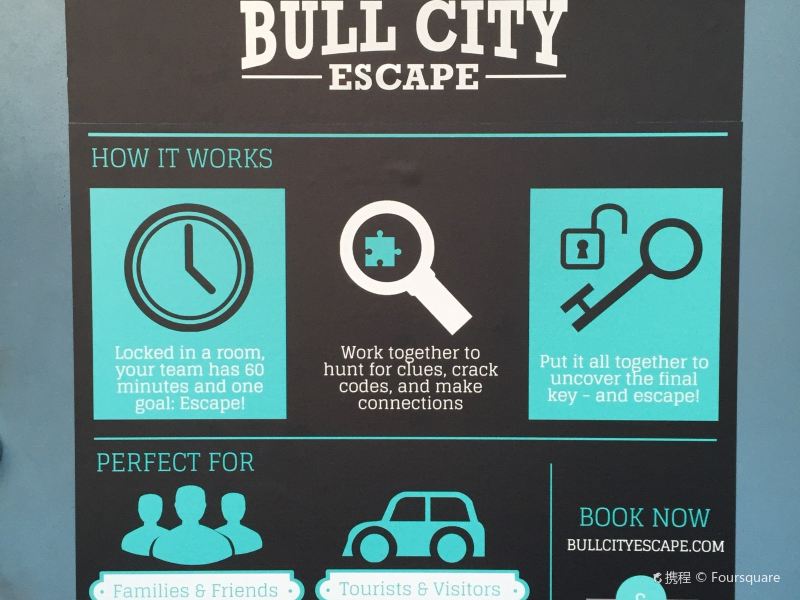 达拉姆bull City Escape攻略 Bull City Escape门票价格多少钱 团购票价预定优惠 景点地址图片 携程攻略