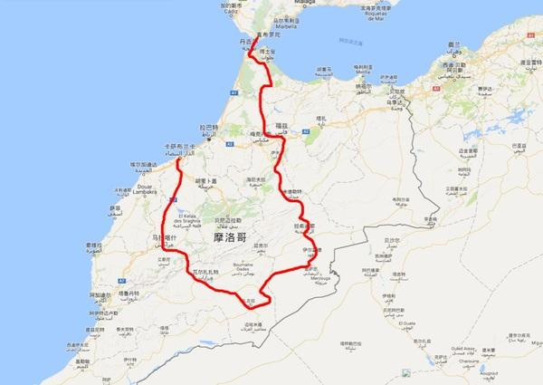 中国妹子春节从西班牙到摩洛哥单车自驾至撒哈