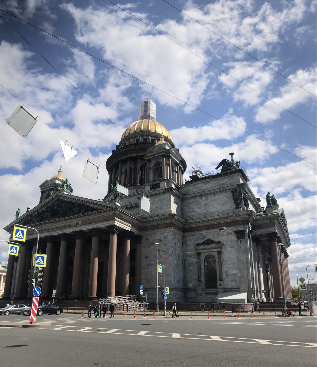 【携程攻略】圣彼得堡圣以撒大教堂景点,伊萨克大教堂建于1818年,耗时
