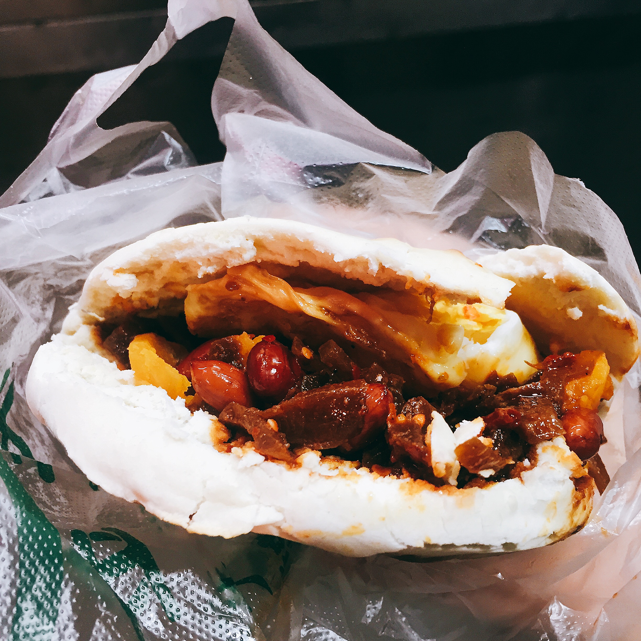 老金家蛋菜夹馍