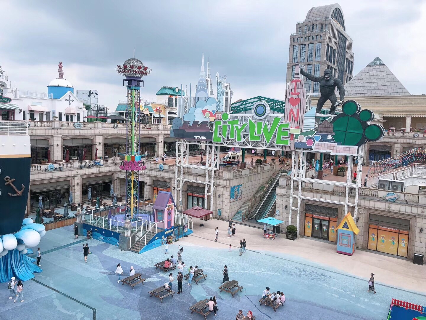 2023江南环球港世界港口小镇玩乐攻略,在这里真的是面积非常大的吃