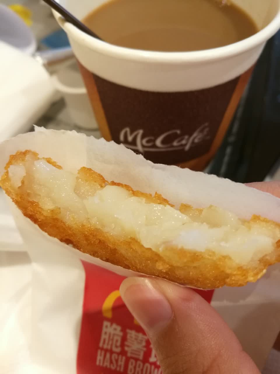 薯饼还不错阿,那个脆鸡扒麦让人点了一次下次绝对不会再点.#好口碑#呃