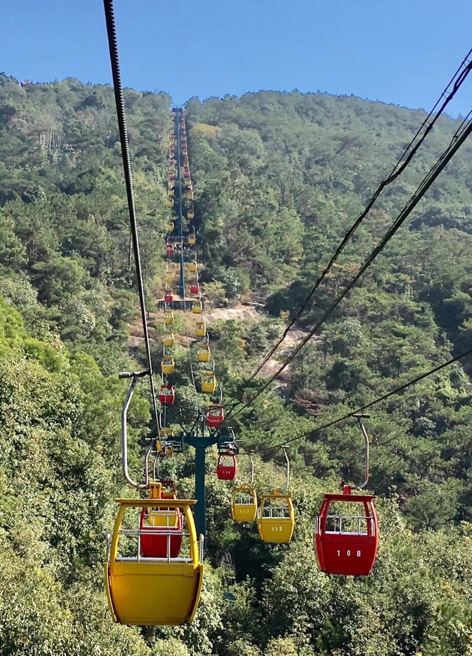 福州鼓山,打車過去,可步行上山也可乘纜車,看個人腳力,滿山摩崖石刻