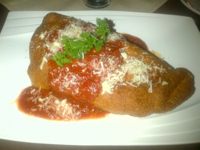 panzerotti is a huge portion, full of meat and .
