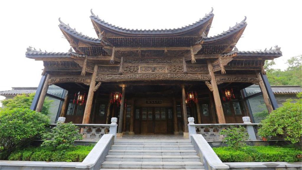 清景区,崂山风景区宗教建筑三官殿,三清殿,三皇殿,生灵神奇的古树汉柏