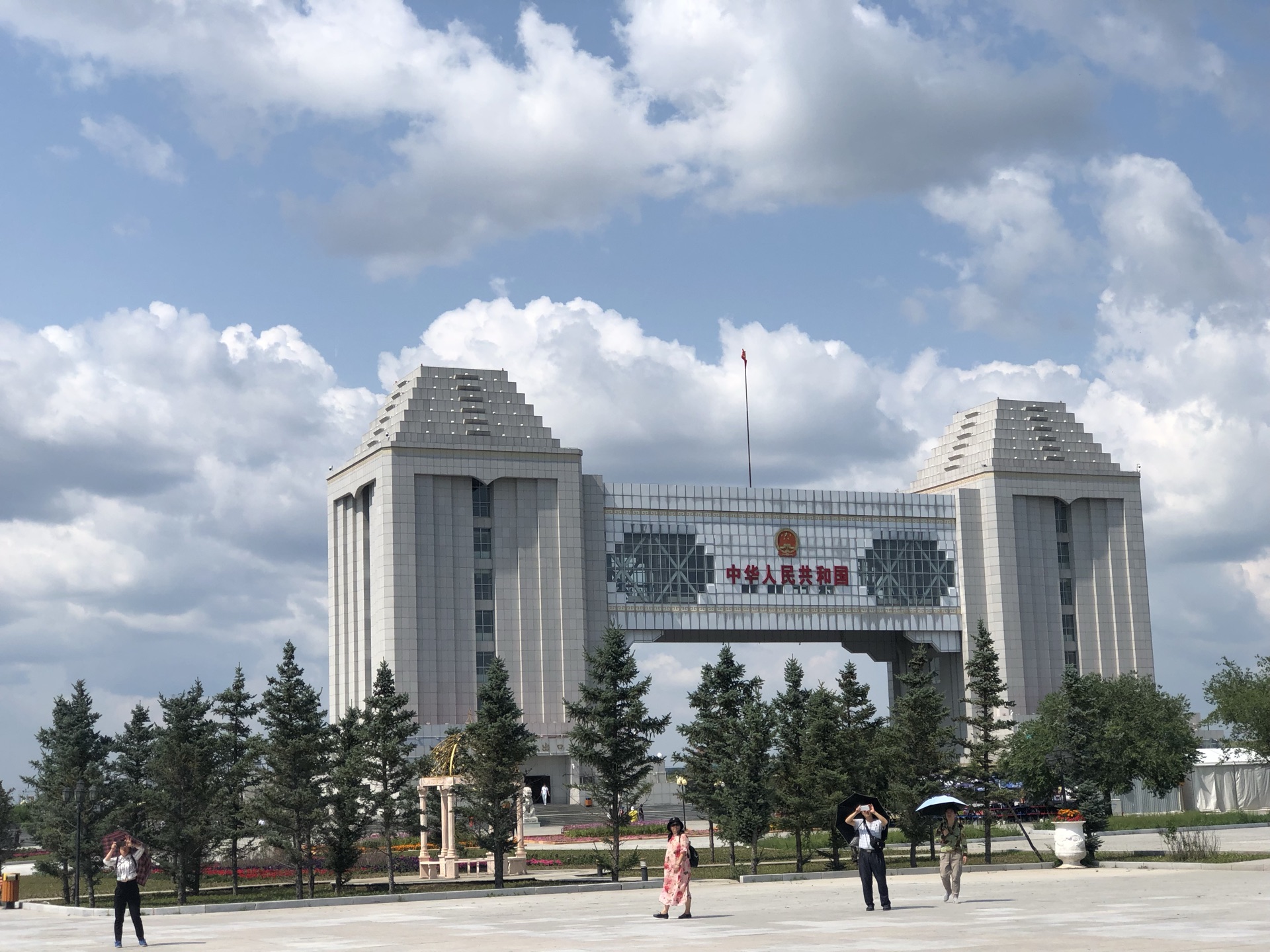 满洲里国门景区