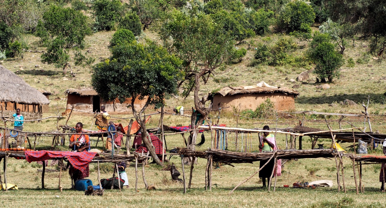 肯尼亚马赛村落