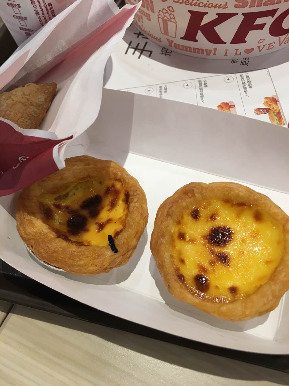 蛋挞,汉堡,奥尔良,玉米汁,烤翅,红豆派,我的最爱…… 2017-02-14有用