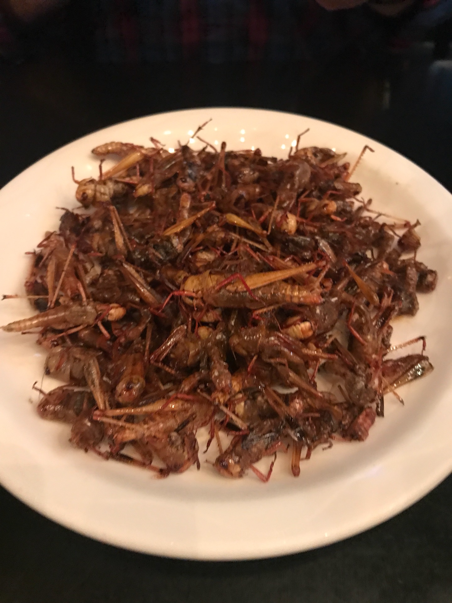 try the fried grasshopper.