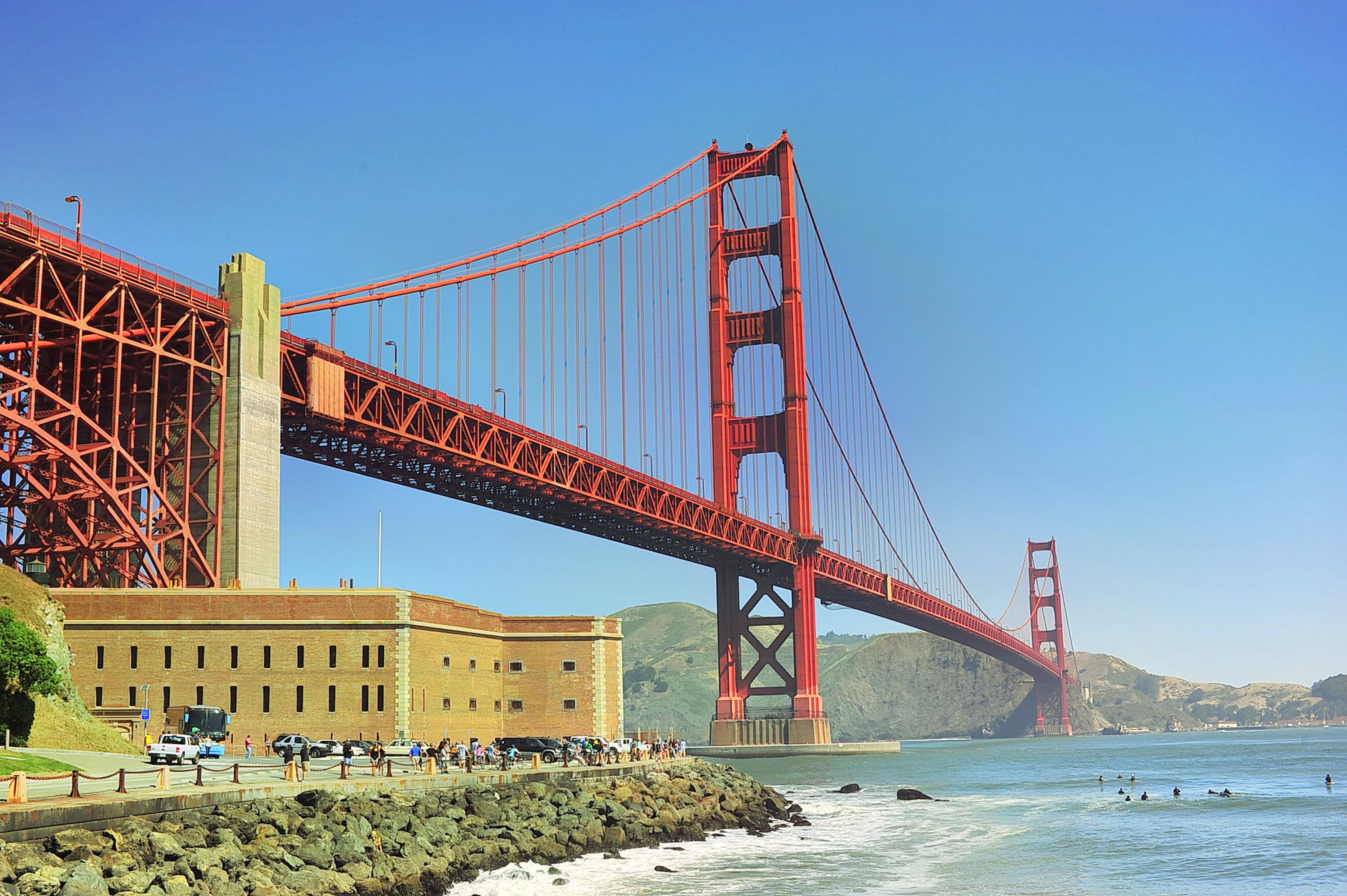 旧金山金门大桥高清图片-千叶网
