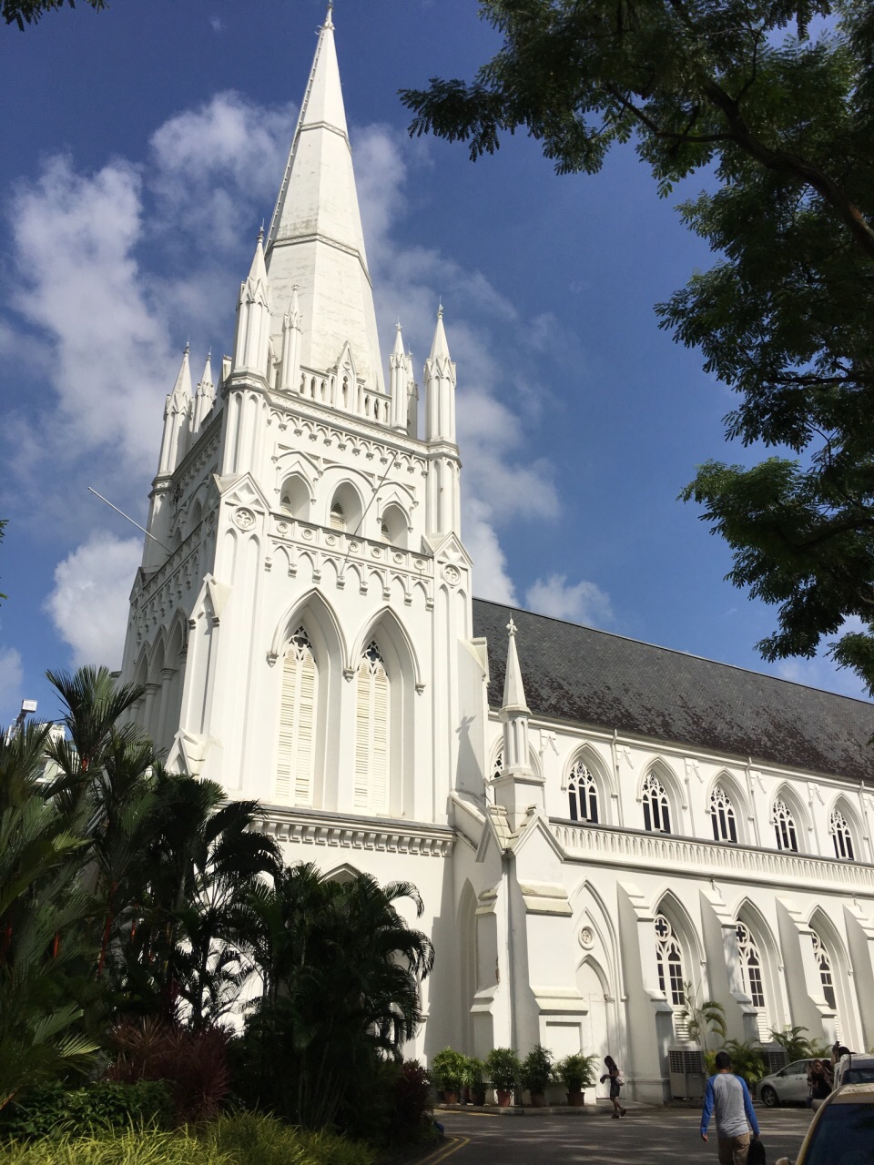 【携程攻略】新加坡圣安德烈教堂景点,一座历史悠久的天主教堂,白色的