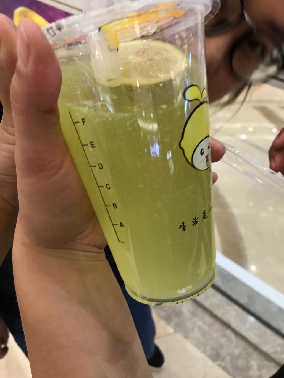 2021700cc天然苏打水茶饮(万达店)美食餐厅,点的柠檬小麦草,超解渴哦