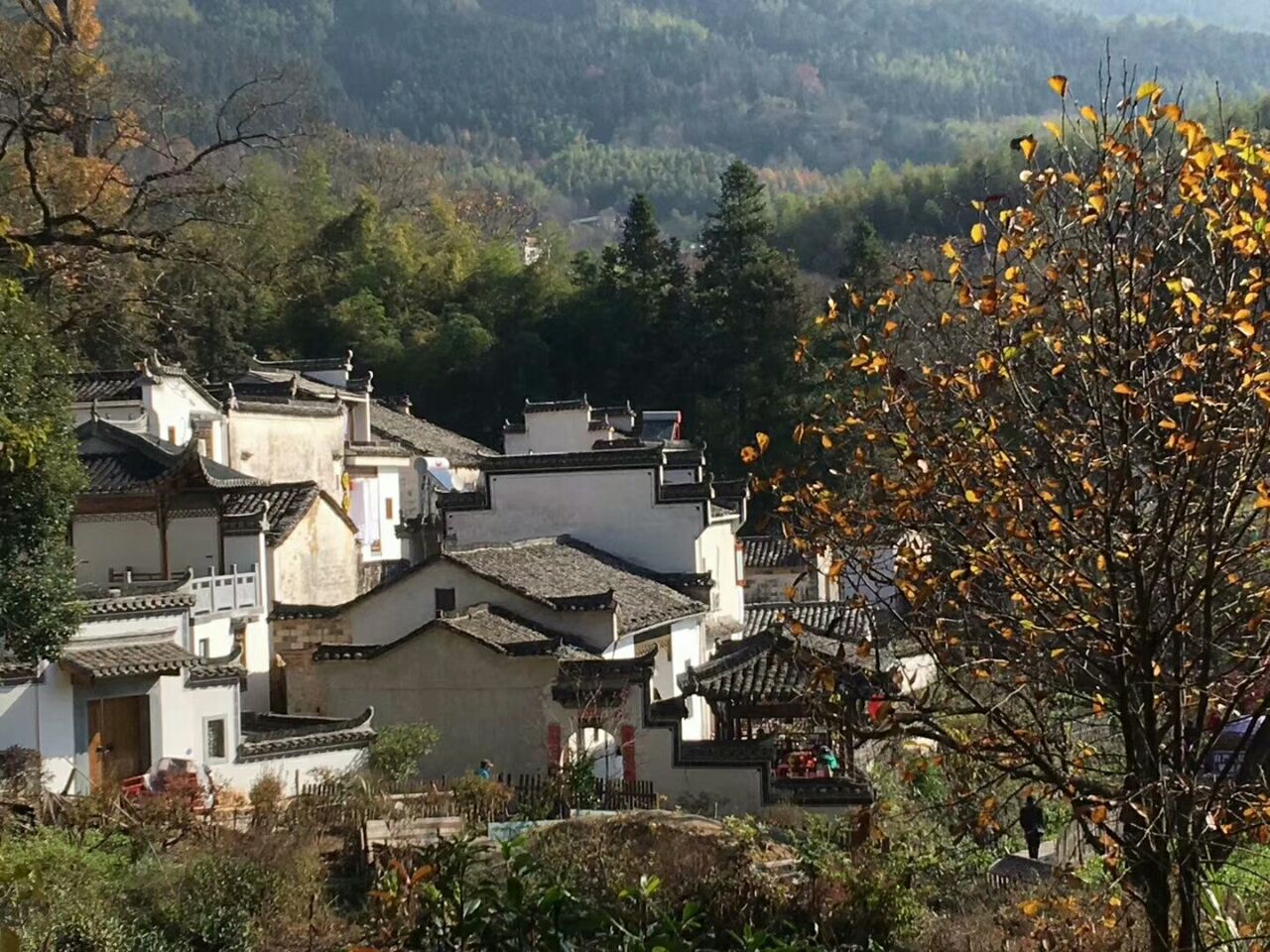 塔川位于皖南山区的安徽省黟县属于徽州地区有画里乡村之美誉离开