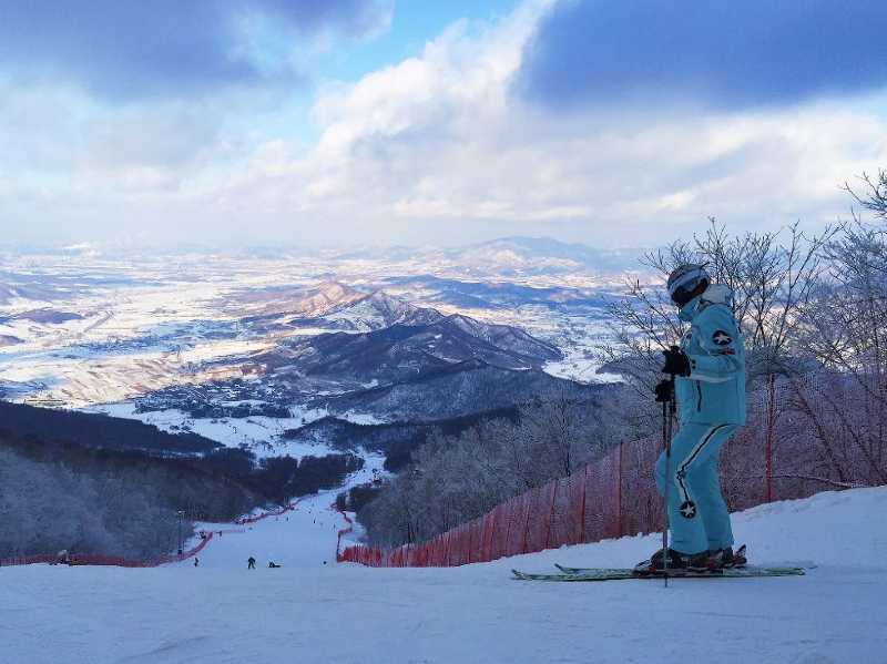 冬天最美是在松花湖滑过的雪道