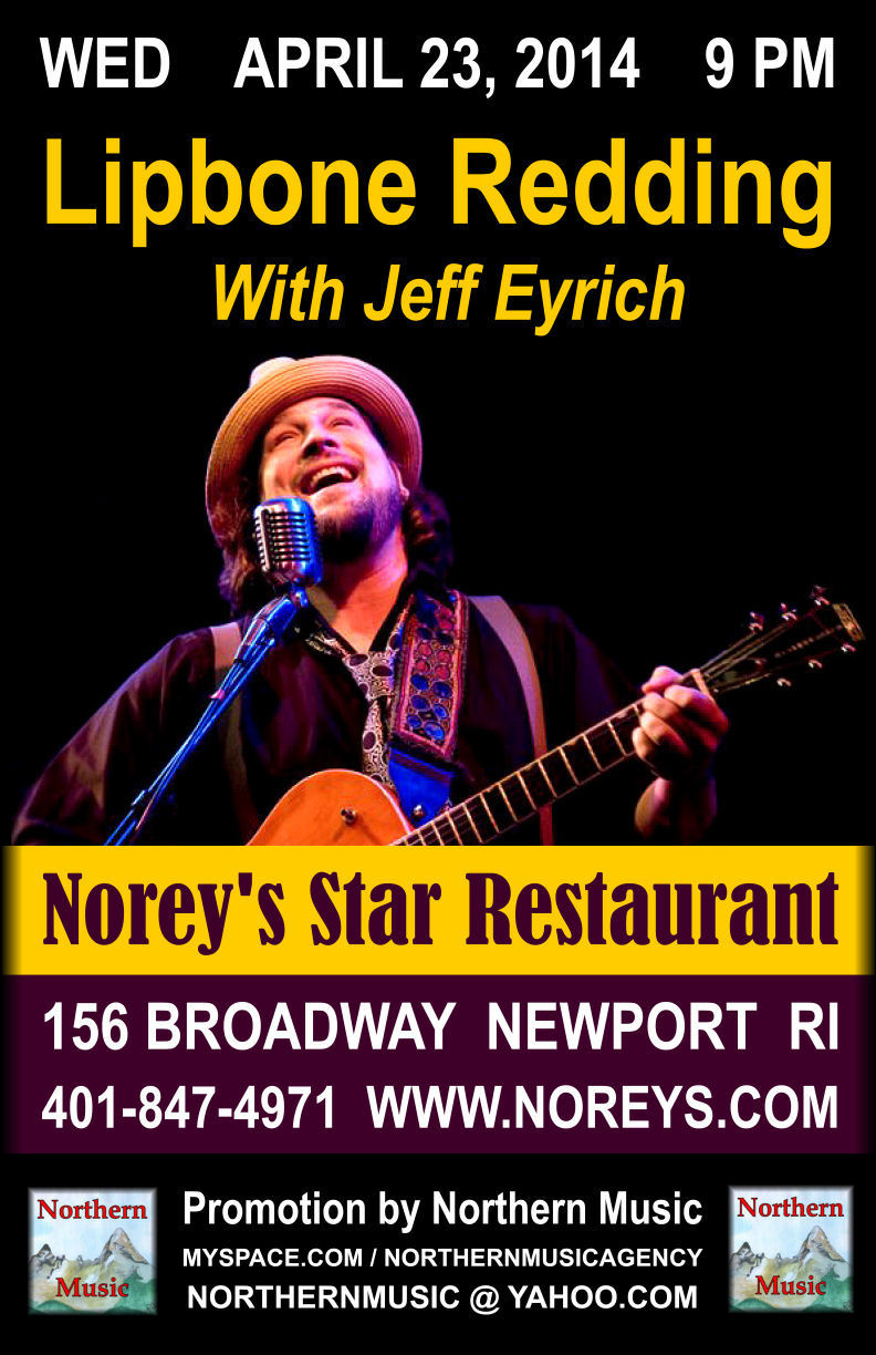 lipbone redding show at noreys star restaurant, 156 broadway