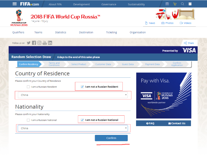 2018俄罗斯世界杯门票怎么在FIFA国际足联官