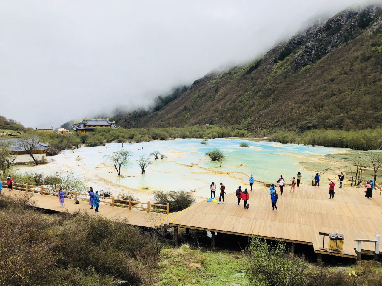 黃龍五彩池旅遊景點攻略圖