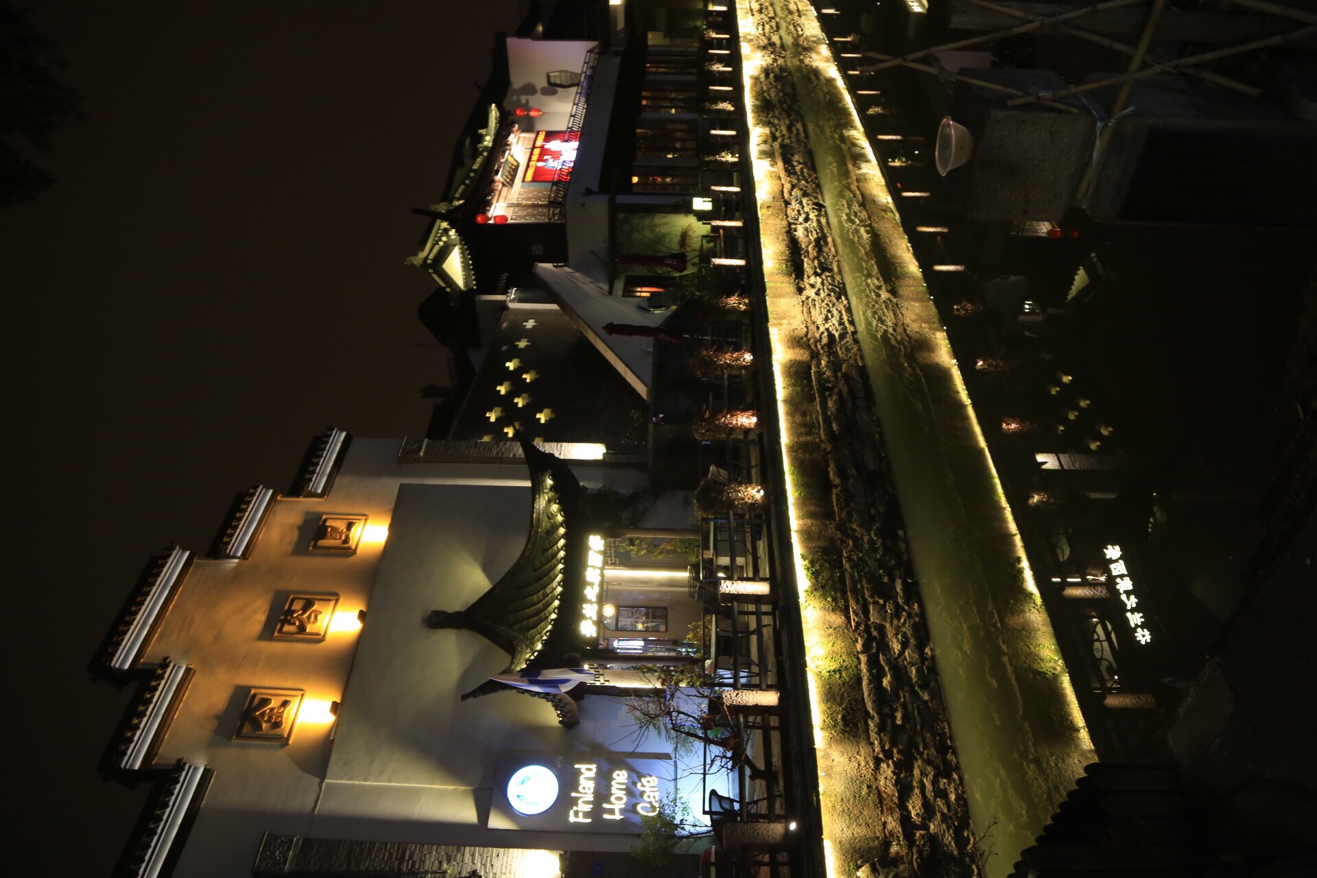 平江路历史街区夜景图片