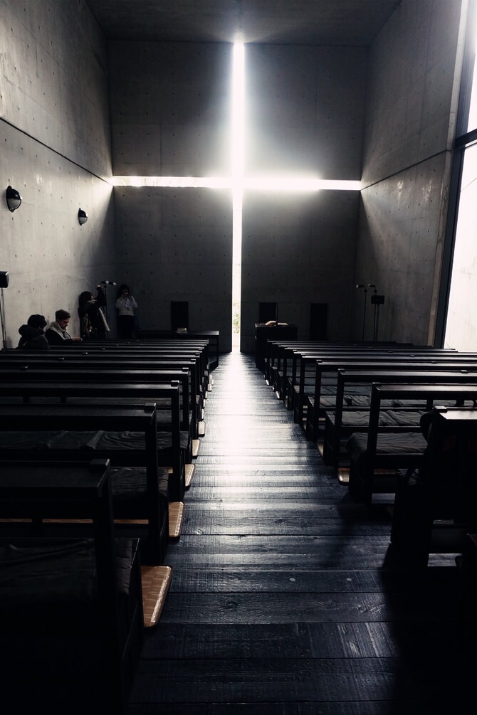 光之教堂摄影图片