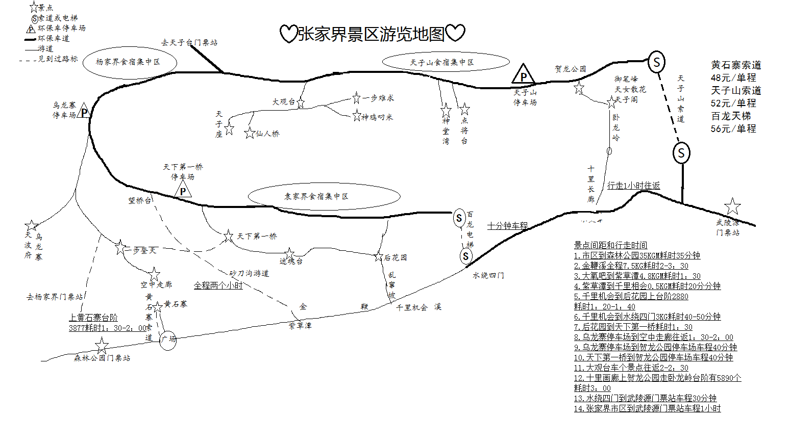 五月十三號想去張家界森林公園玩,看景區地圖有些亂,怎麼遊玩才能不走