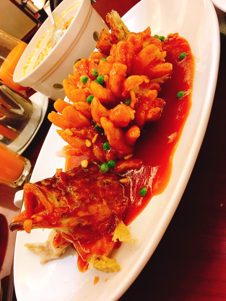 2022金时代顺风大酒店(宁国路店)美食餐厅,炸鲜奶很好吃,脆脆的里面不