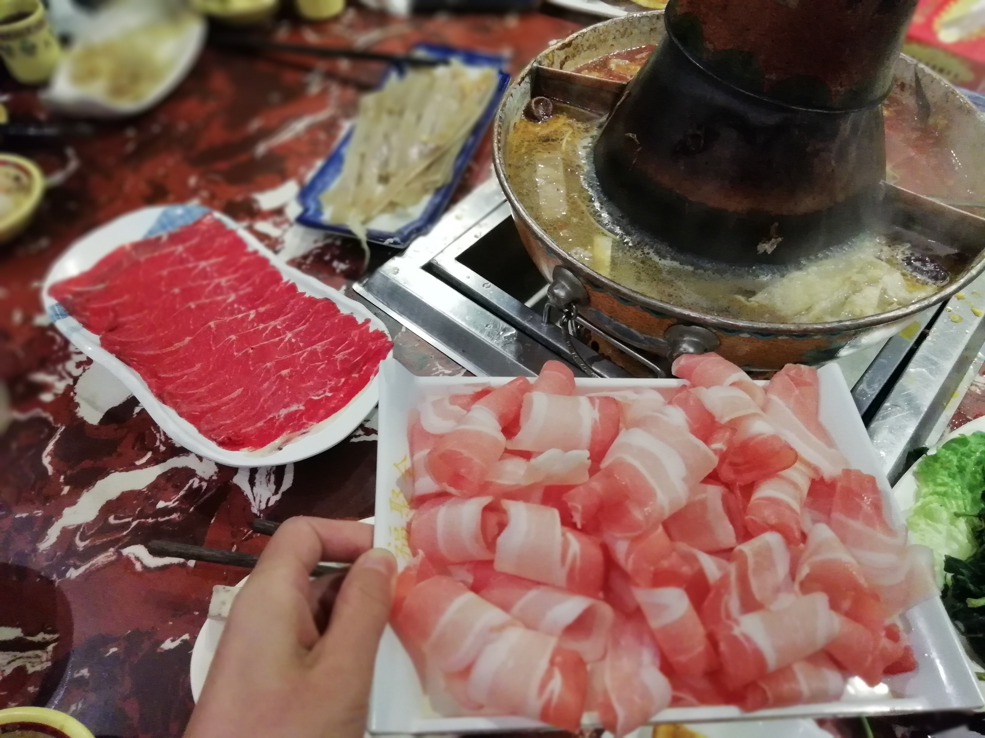 2022福聚全老店涮羊肉(莲花店)美食餐厅,羊肉串特别入味,肥瘦相间,.