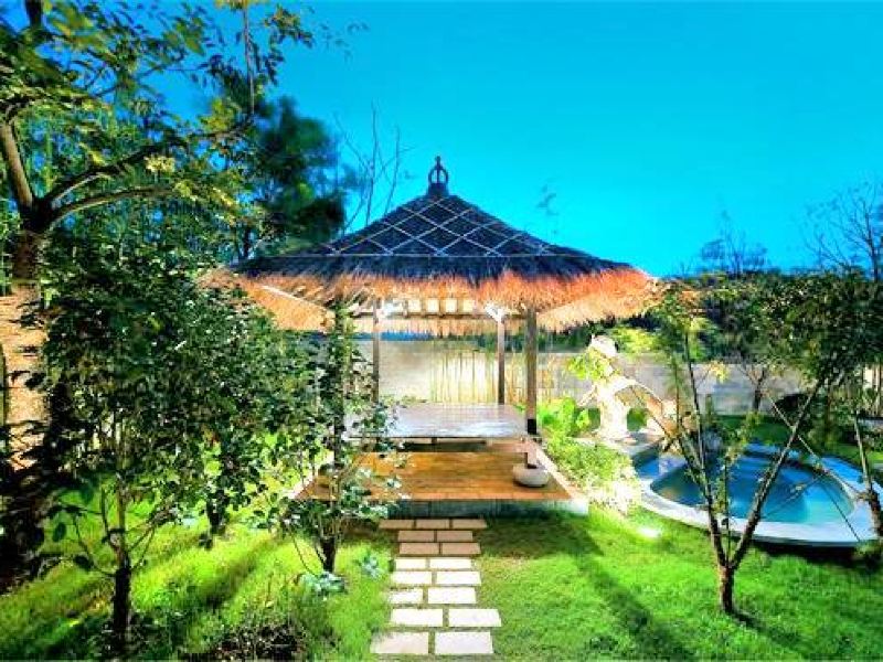 "泡在温泉池里好舒服" "很不错的温泉酒店" 1/ 5 巴厘梵池 "享受热石